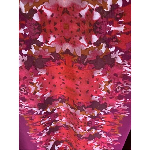 Y2K Boho Sheer Tunic in Vivid Purple Floral Vibe - Picture 5 of 12